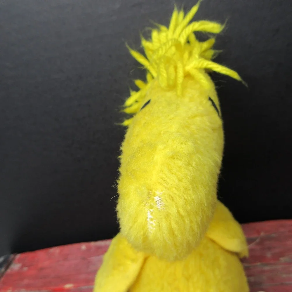 Vintage Peanuts Woodstock Plush Stuffed Animal Yellow Bird United Feature